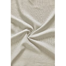Custom Linesta Linen Light Filtering S-Fold Single Panel Curtain & Track Set